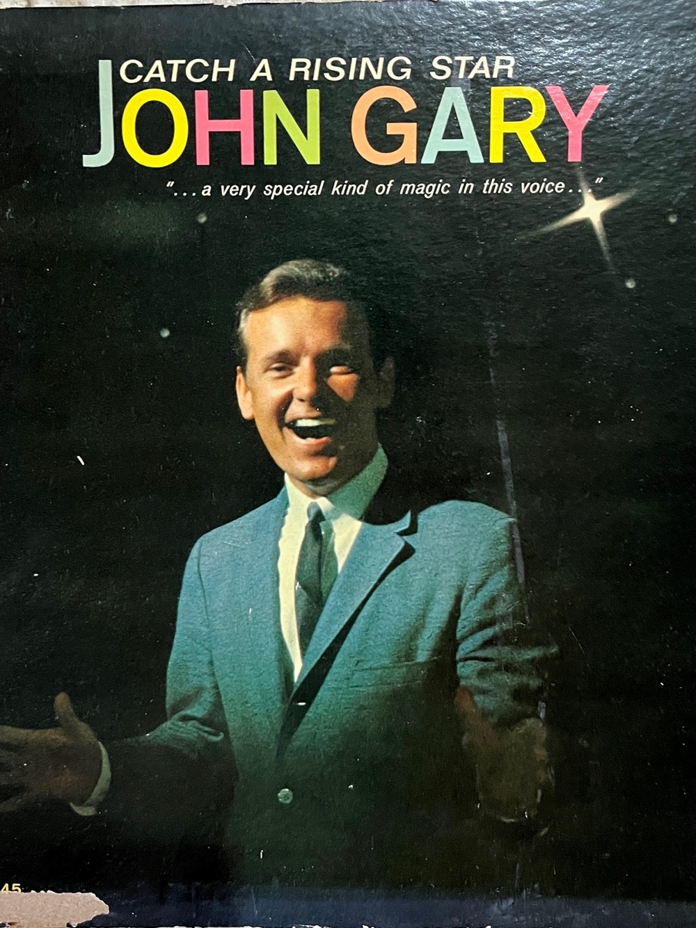 VINTAGE JIHN GARY “CATCH A RISING STAR” VINYL RECORD ALBUM